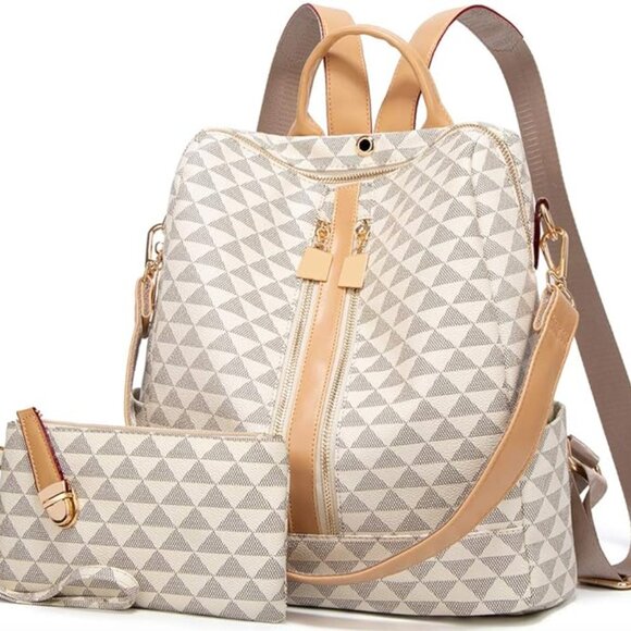 Luxe Vegan Leather Backpack - Picture 1 of 5